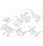 Diagram for 2016 Kia Rio Floor Pan - 655001W023