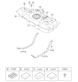 Diagram for Kia Fuel Tank Strap - 312111W000