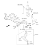 Diagram for Kia Rio Control Arm - 545011W000