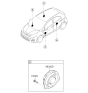 Diagram for 2016 Kia Rio Car Speakers - 963301W501