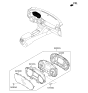 Diagram for Kia Optima Hybrid Instrument Cluster - 94041A8000