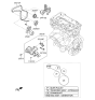 Diagram for Kia Optima Hybrid Serpentine Belt - 252122E651