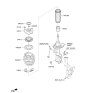 Diagram for Kia Optima Hybrid Coil Springs - 54630A8300