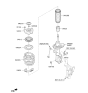 Diagram for 2020 Kia Optima Hybrid Coil Springs - 54630A8300