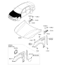 Diagram for 2019 Kia Optima Hybrid Hood Hinge - 79120D4010