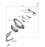 Diagram for Kia Optima Hybrid Steering Wheel - 56120D4510WK