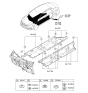 Diagram for 2019 Kia Optima Hybrid Dash Panels - 84120D4000