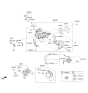 Diagram for 2019 Kia Optima Hybrid Brake Master Cylinder Reservoir - 58500A8680