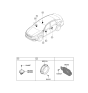 Diagram for 2016 Kia Optima Hybrid Car Speakers - 96330D4000