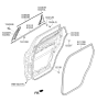 Diagram for 2020 Kia Sorento Door Moldings - 83850C5002