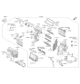 Diagram for 2015 Kia Sedona Blend Door Actuator - 971594R050