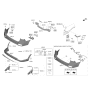 Diagram for 2019 Kia Sorento Bumper - 86612C6500