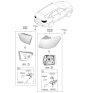 Diagram for 2020 Kia Sorento Back Up Light - 92401C6500