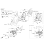 Diagram for 2020 Kia Sorento Seat Cover - 88160C6500C61