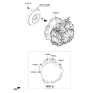 Diagram for Kia Sorento Transmission Assembly - 450004G190