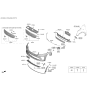 Diagram for Kia Sorento Grille - 86560C6500