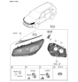 Diagram for 2020 Kia Sorento Headlight - 92101C6510