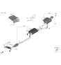 Diagram for 2020 Kia Sorento Muffler - 28710C6410