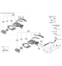 Diagram for Kia Cadenza Car Mirror - 851013T500