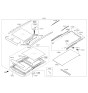 Diagram for 2020 Kia Sorento Sunroof - 81600C6100BGA