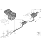 Diagram for Kia Sorento Muffler - 28710C6210