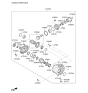 Diagram for Kia Sorento Pinion Bearing - 473633B600