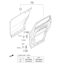 Diagram for 2015 Kia Sorento Door Hinge - 793302B000