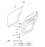 Diagram for 2020 Kia Sorento Door Hinge - 793302B000