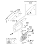 Diagram for Kia Sorento Window Motor - 82450C5220