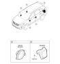 Diagram for Kia Sorento Car Speakers - 96330C5200