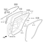 Diagram for 2014 Kia Cadenza Weather Strip - 831503R050