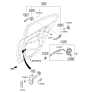 Diagram for Kia Cadenza Door Latch Cable - 814713R000