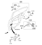 Diagram for Kia Cadenza Door Handle - 826613R010ABP