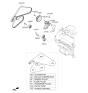 Diagram for Kia K900 Drive Belt - 252123C300