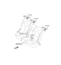 Diagram for Kia Cadenza Seat Belt - 898103R500WK