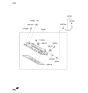 Diagram for Kia Sedona PCV Hose - 267203CAA0