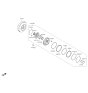 Diagram for Kia Sorento Torque Converter - 451003BDE0