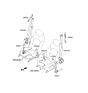 Diagram for 2015 Kia Cadenza Seat Belt - 888103R500AYK