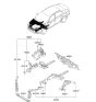 Diagram for Kia Cadenza Radiator Support - 641003R051