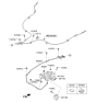 Diagram for 2013 Kia Cadenza Parking Brake Cable - 597503R000