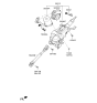 Diagram for Kia Cadenza Steering Column - 563103R561