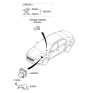 Diagram for Kia Cadenza Yaw Sensor - 956303R000