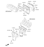 Diagram for 2014 Kia Cadenza Exhaust Manifold - 285103CCJ0