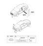 Diagram for 2014 Kia Cadenza Door Moldings - 863633R000