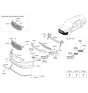 Diagram for 2015 Kia Cadenza Bumper - 865113R501