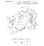 Diagram for 2013 Kia Cadenza Air Bag Control Module - 889203R500