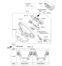 Diagram for 2014 Kia Cadenza Air Bag - 569003R700WK