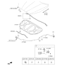 Diagram for 2013 Kia Cadenza Lift Support - 811613R050