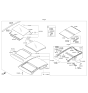 Diagram for 2013 Kia Cadenza Weather Strip - 816143R500