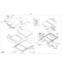 Diagram for 2014 Kia Cadenza Weather Strip - 816143R500